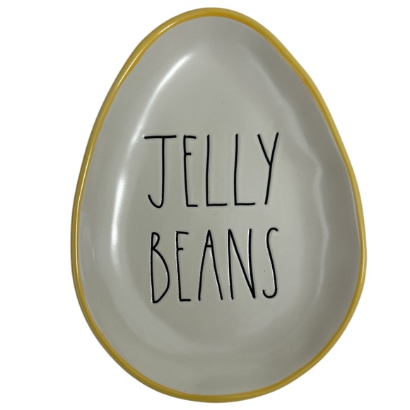 Rae Dunn Jelly Beans Easter Egg Shaped Plate - Picture 1 of 5